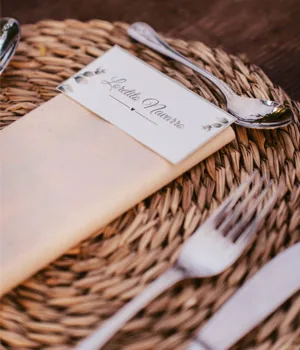 Wedding table arrangement