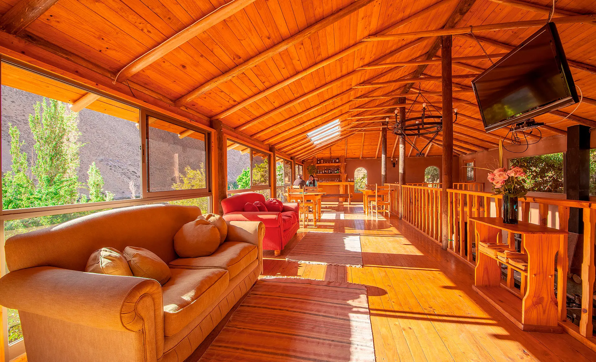 Living room at Casona Distante, Elqui Valley