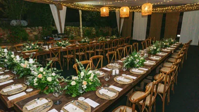 Wedding table at Casona Distante