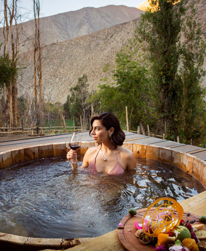 Hot tubs at Casona Distante